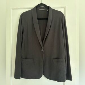 Black Cotton Uniqlo Blazer